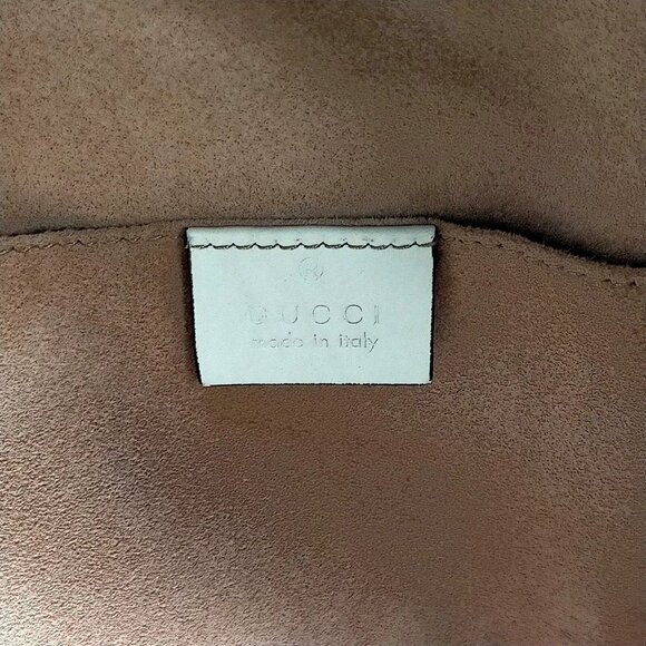 283630BG (X6) Gucci Backpack Bag White Leather - Picture 7 of 9